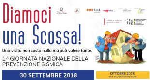 Giornata Nazionale della prevenzione sismica: Diamoci una scossa!