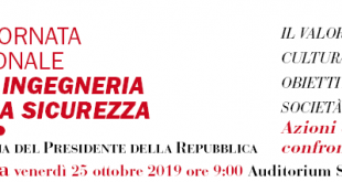7ª GIORNATA NAZIONALE DELL’INGEGNERIA DELLA SICUREZZA
